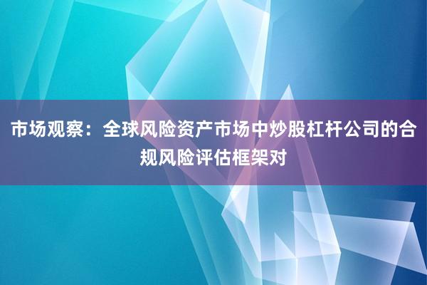 市场观察：全球风险资产市场中炒股杠杆公司的合规风险评估框架对