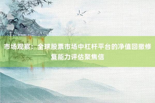 市场观察：全球股票市场中杠杆平台的净值回撤修复能力评估聚焦信